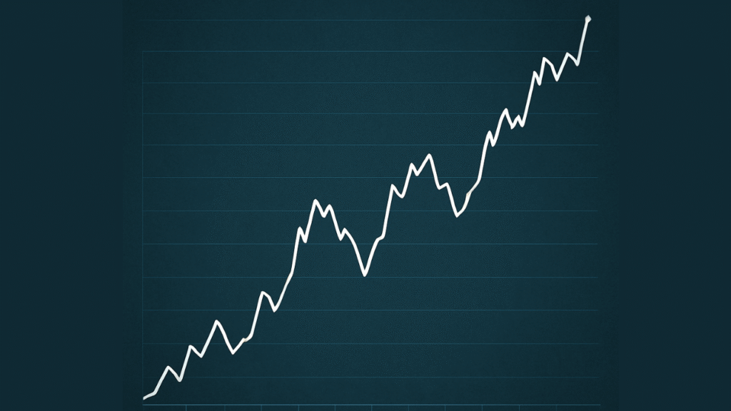 كيفية قراءة شارت التداول (الرسوم البيانية) للمبتدئين خطوة بخطوة 3 الرسم البياني الخطي (Line Chart)