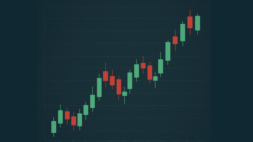 الرسم البياني بالشموع اليابانية (Candlestick Chart)