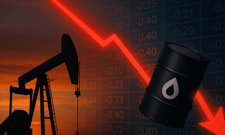 أسعار النفط تهبط بأكثر من 4% رغم التصعيد الإيراني في الخليج 1 أسعار النفط تهبط بأكثر من 4% رغم التصعيد الإيراني في الخليج