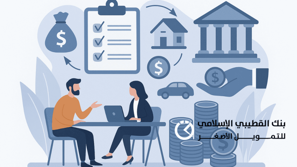 كيف تسحب قرض من بنك القطيبي للتمويل الأصغر | للأفراد والمشاريع في اليمن 2 كيف تسحب قرض من بنك القطيبي للتمويل الأصغر